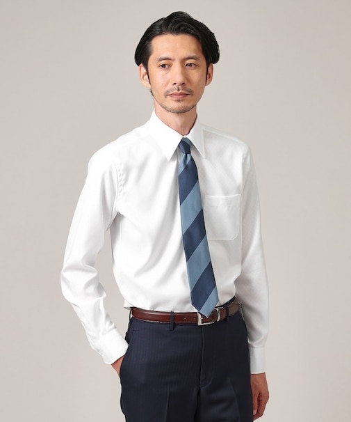 【Made in JAPAN】市松紋 ドレスシャツ