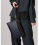 【WEB限定】レザー調ジップクラッチバッグ