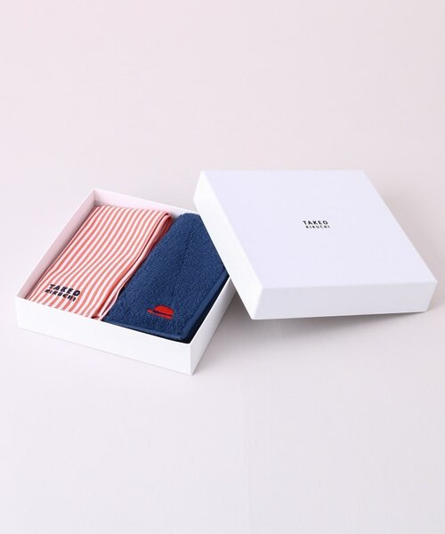 ネイビー ストライプ ハンカチ 3枚セット GIFT】今治タオルハンカチ