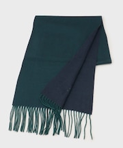 【カシミヤ100％】無地リバー 配色カシミヤマフラー