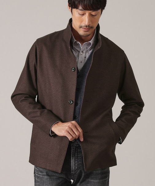 【DOWN FABRIC】ダウンファブリック スタンドカラーブルゾン