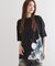 バブルアートフラワーTシャツ