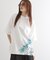 バブルアートフラワーTシャツ