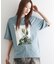 フラワープリントTシャツ