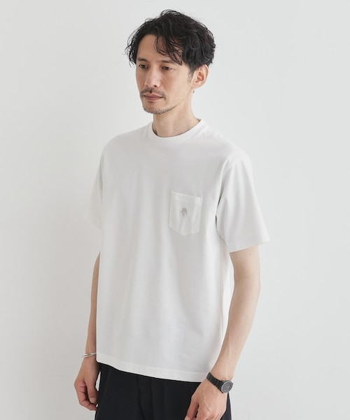 COOL CITY WEAR】ワンポイント刺しゅう ポケットTシャツ /接触冷感
