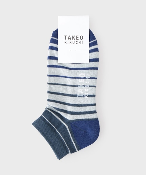 グラデボーダーショートソックス