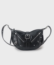 【FANCYシリーズ】スタッズクレセントショルダーバッグ