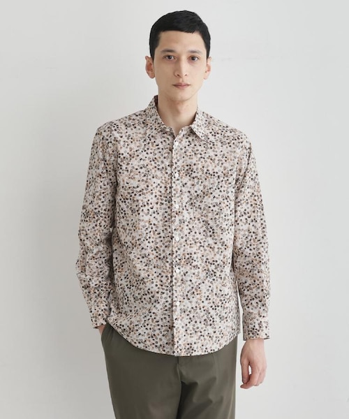 【OFF WHITE】<LIBERTY FABLIC> アイレット プリント シャツ UNITED ARROWS LTD. OUTLET｜<LIBERTY FABLIC> アイレット プリント