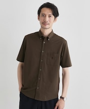 【COOL CITY WEAR】ストライプジャージ ボタンダウンシャツ /接触冷感