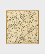 ストライプ小花プリントフォンカチ