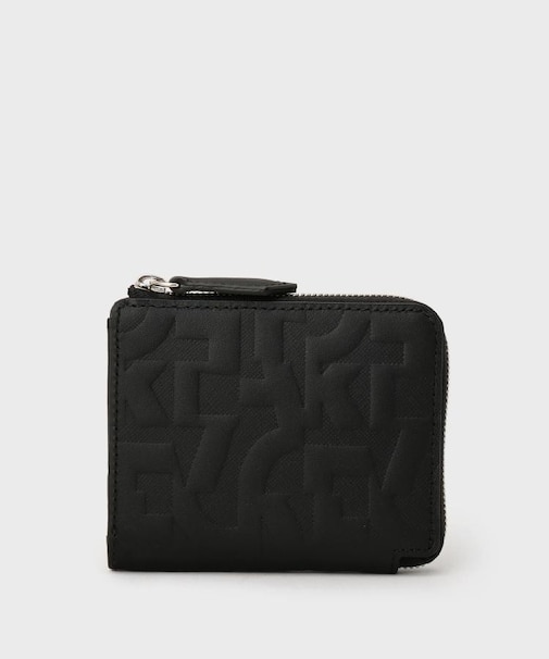 パズルエンボス L字ジップコンパクトウォレット