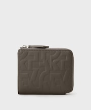 パズルエンボス L字ジップコンパクトウォレット