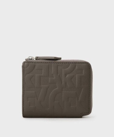 パズルエンボス L字ジップコンパクトウォレット