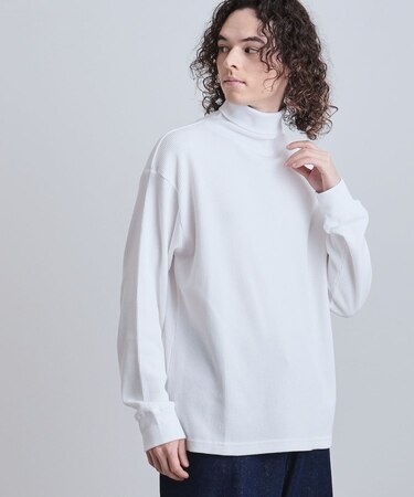 ワッフルタートルカットソー
