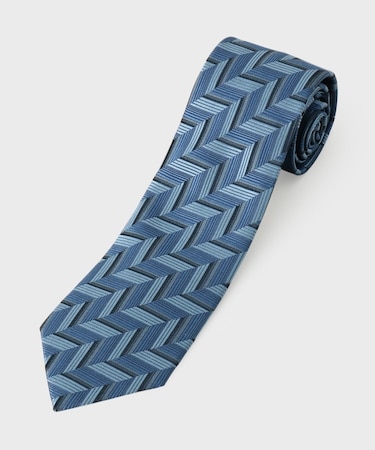 矢絣紋シャドーストライプネクタイ