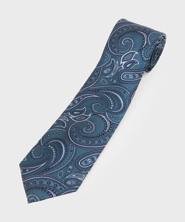 菱紋ペイズリーネクタイ