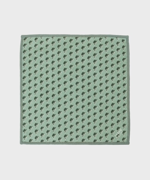 ボーラーハット柄プリントフォンカチ