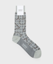 ギンガムボーラーソックス