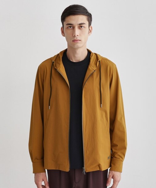 【3D ナイロン ストレッチ】ジップアップ フードブルゾン