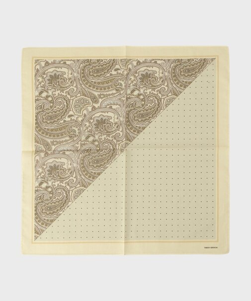 パターンブロッキング プリントハンカチ