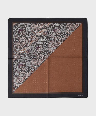 パターンブロッキング プリントハンカチ