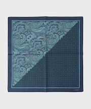 パターンブロッキング プリントハンカチ