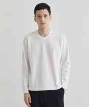 【尾州織】ブリスタ Vネック カットソー