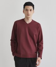 【尾州織】ブリスタ Vネック カットソー