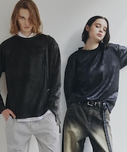 ヴィンテージライクプリント クルーネックカットソー