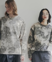 ヴィンテージライクプリント クルーネックカットソー