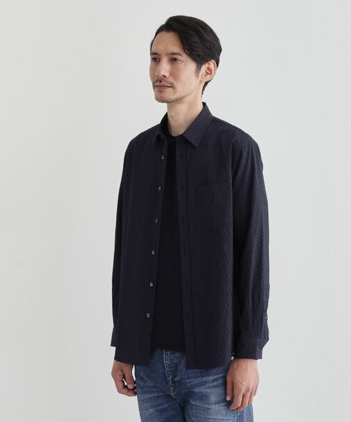 【Made in JAPAN】播州織 ドビー千鳥シャツ