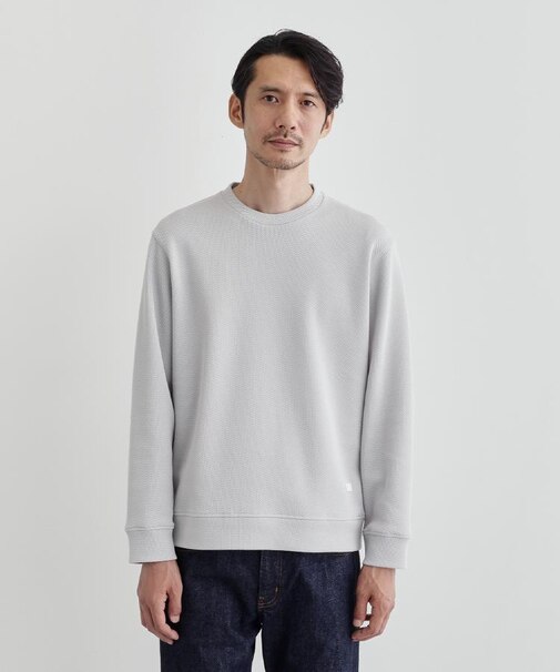 【尾州織】クルーネック カットソー