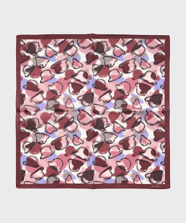 ボーラーハットプリントハンカチ