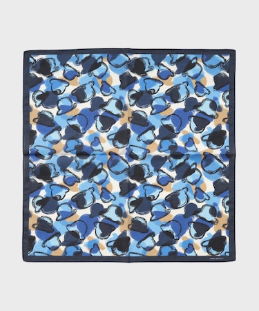 ボーラーハットプリントハンカチ