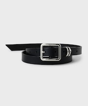 スクエアバックルロングベルト