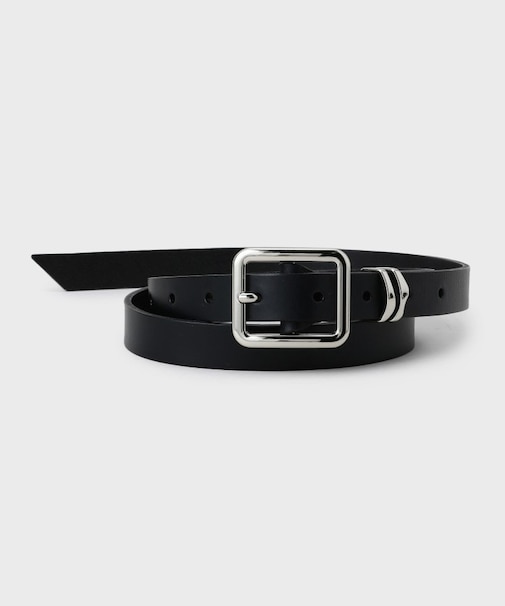 スクエアバックルロングベルト