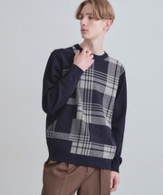 ランダムチェックニット