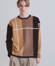 【洗える】クロスオーバーニット