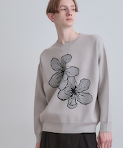 フラワーニットプルオーバー