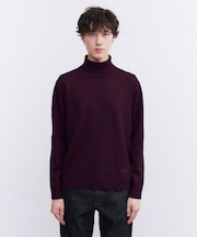 アンチピリング タートルネック ニット