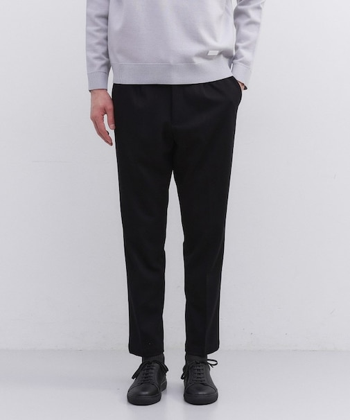 【JUST ONE LAYER】ダウンファブリック ポンチ スリムタック イージーパンツ