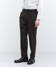 【JUST ONE LAYER】ダウンファブリック ポンチ スリムタック イージーパンツ