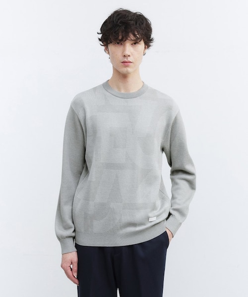 タケオキクチ　【Made in JAPAN】ビッグチェック柄 ニット Made in JAPAN】ビッグチェック＆スライドパズル柄 ニット