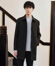 【ダウンライナー付き】メランジ ステンカラー コート