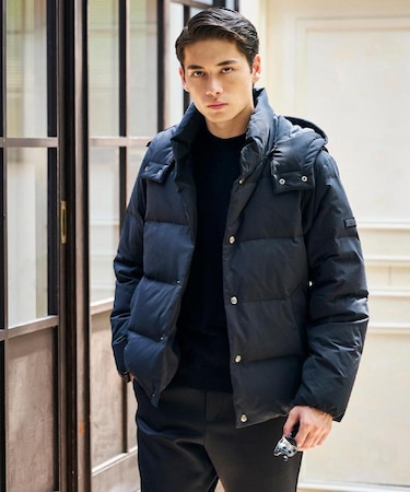 【袖取り外し可】デタッチャブル ダウンブルゾン