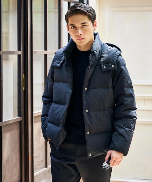 【袖取り外し可】デタッチャブル ダウンブルゾン