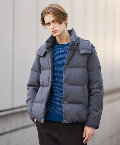 【袖取り外し可】デタッチャブル ダウンブルゾン