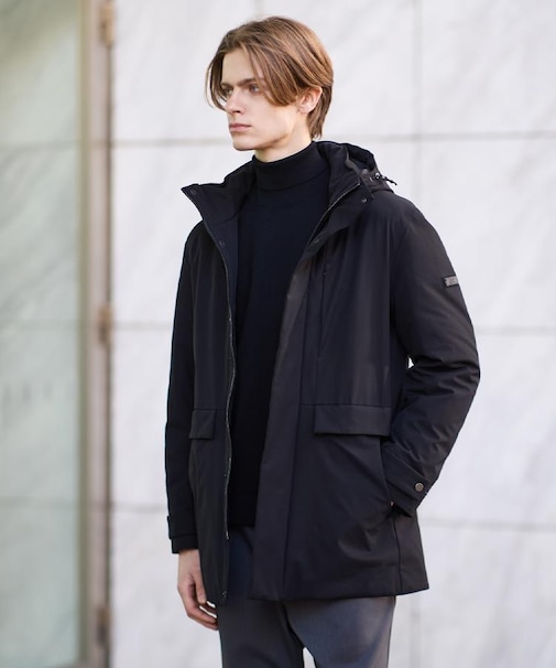 【None Of Stress】ストレッチ ダウンブルゾン