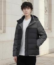 カラーコンビ ダウンブルゾン