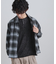 モールチェックZIPシャツ